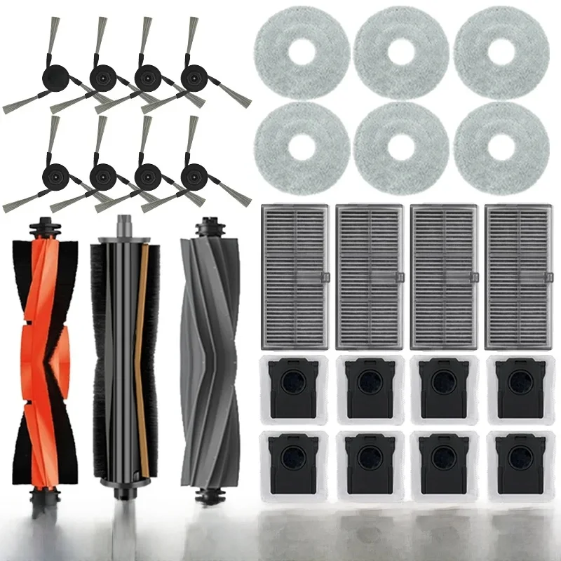Accessoires pour robot aspirateur Dreame L40 ultra / X40 Ultra : sacs à poussière, serpillères, brosses latérales, chiffons, filtres HEPA, pièces détachées