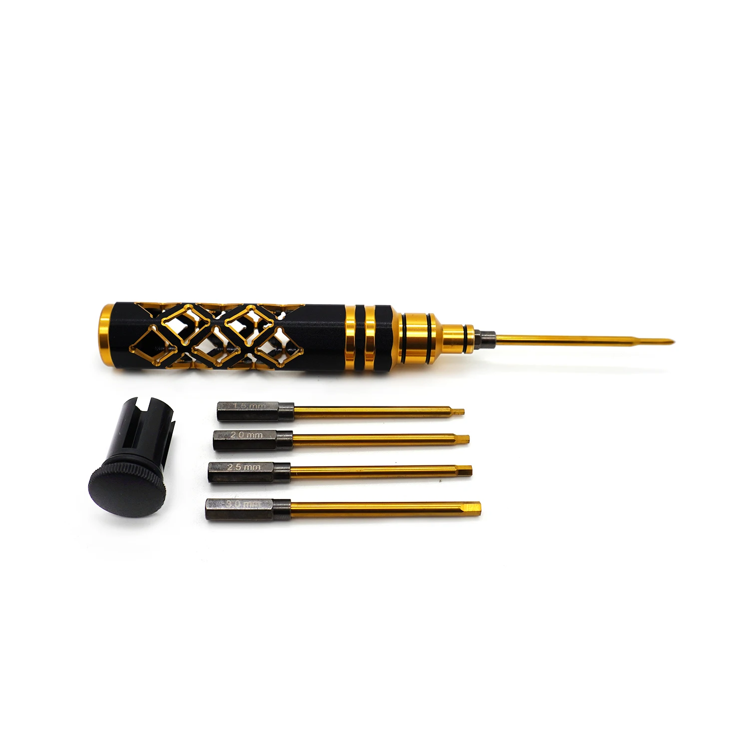 Cacciavite esagonale 4 in 1 1.5mm/2.0mm/2.5mm/3.0mm Set di strumenti di riparazione per cacciavite esagonale per parti di barche per auto aeree RC FPV Racing Drone