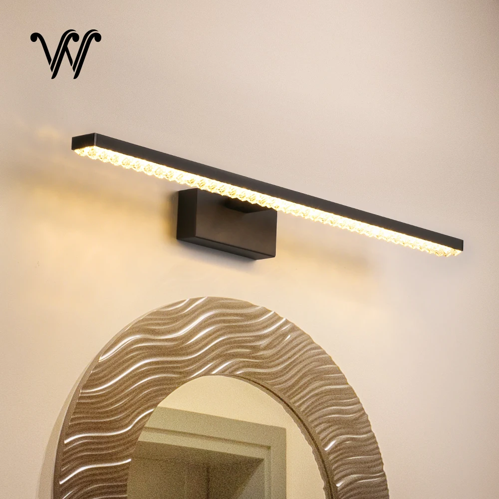 

Apply Wall Light 41CM 56CM Waterproof Bathroom Light Fixture AC90-260V LED Wall Light Indoor Wall Mounted Wall Lamp Inside Black