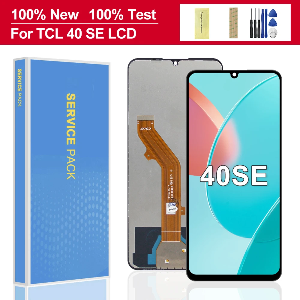 6.75 "dla TCL 40 SE wyświetlacz LCD ekran dotykowy wymiana Digitizer zgromadzenie dla TCL T610K T610P T610 część naprawcza wyświetlacza