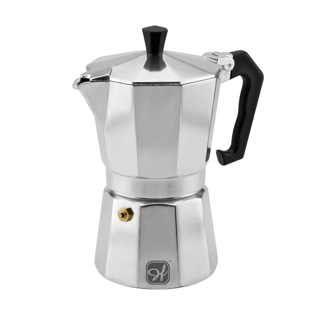 Cafetera Italiana Moka de Aluminio Serie Original | Gas, Eléctrica y Vitrocerámica | No Inducción | 1/3/6/9/12 Tazas