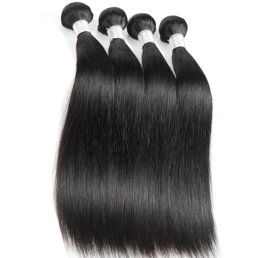 YKB 30 40 Inch Bone Straight Bundles Human Hair 100% Unprocessed Weave Raw Hair Extensions 12A Indian 3 4 Bundle Deals Remy Bulk