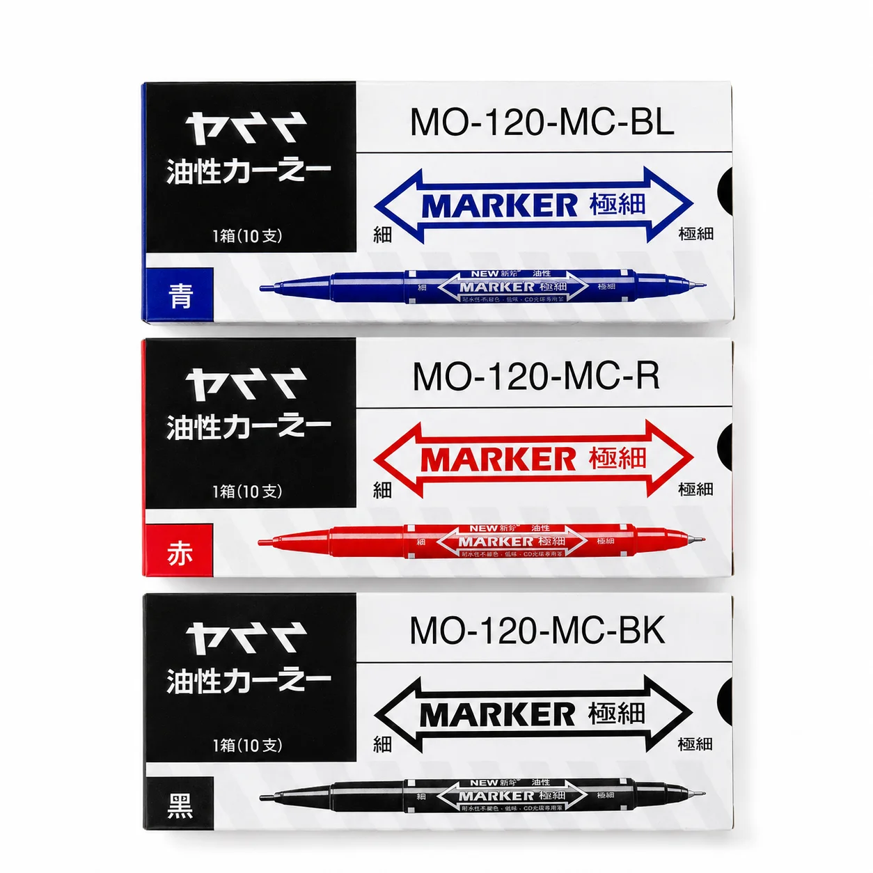 Audersigt 10pcs Tattoo Marker Pen Dual-Tip Tattoo Skin Markers Pen Scribe  Position Pen Waterproof Marker Pens Tattoo Supply