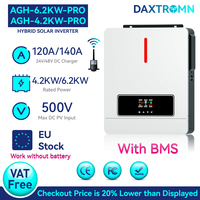 Daxtromn 4200W 6200W Hybrid Solar Inverter 48V 220V 500VDC 120A MPPT Solar Charger 6.2KW 4.2KW Solar Hybrid inverter with BMS