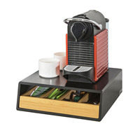 SoBuy FRG280-SCH design coffee capsule box drawer box for storage coffee capsules tea bag capsule stands