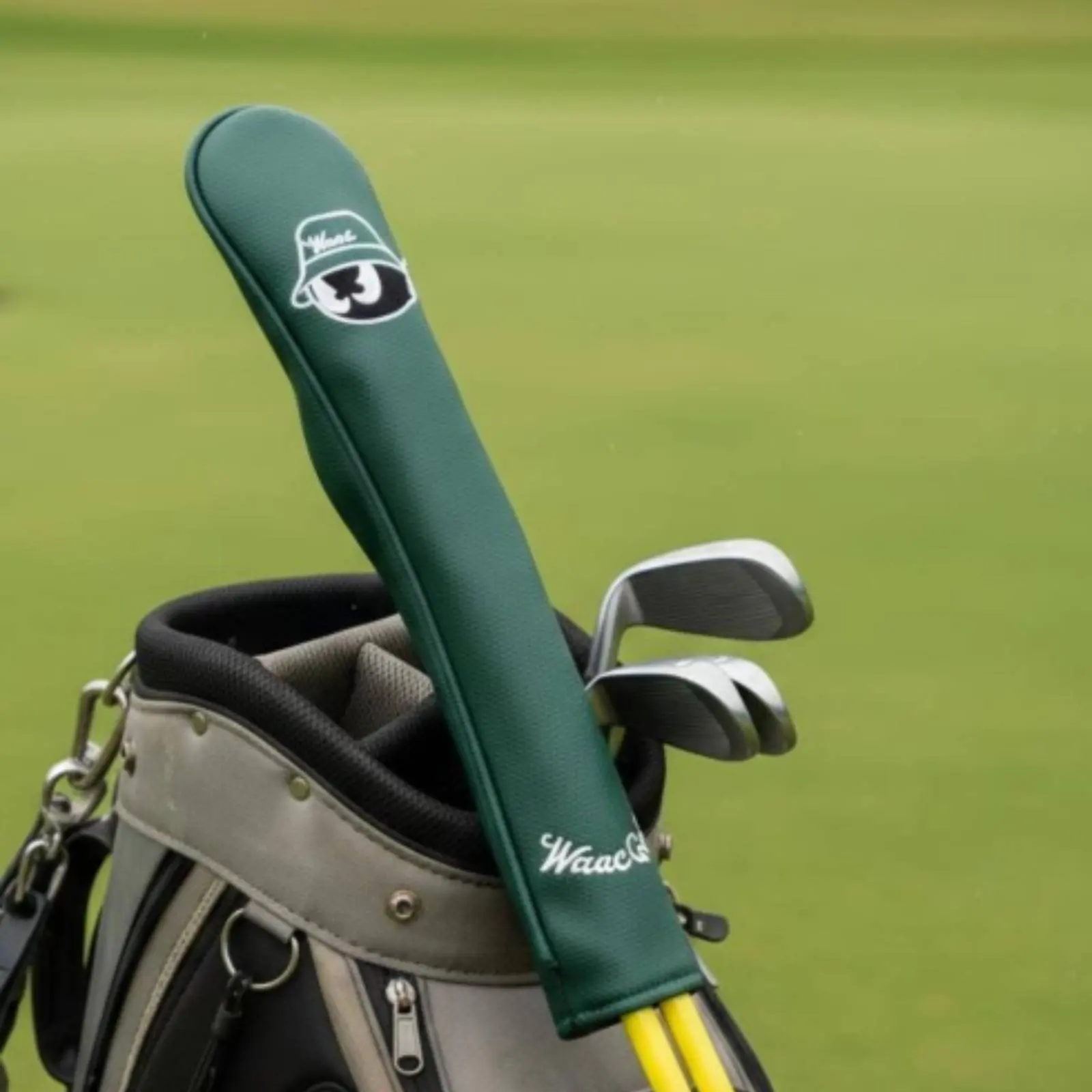 1Pcs PU Leather Golf Alignment Stick Cover  Dustproof Direction Rod Protective Sleeve For Outdoor Golf Course Training Equipment image 2