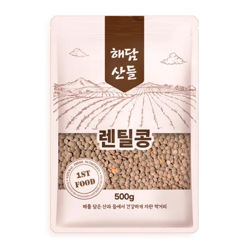 Brown lentils from Canada 500g x 2 bast l lentils super food grain l zipper pack small package