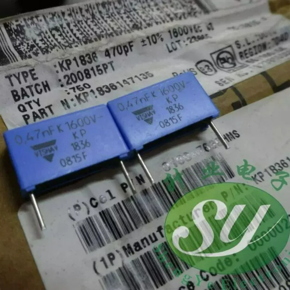 5pcs/lot ERO MKP1836 0.00047uf 1600V 0.47nf 470pf n47 471 K Brand New 15mm Film Capacitor KP1836147135