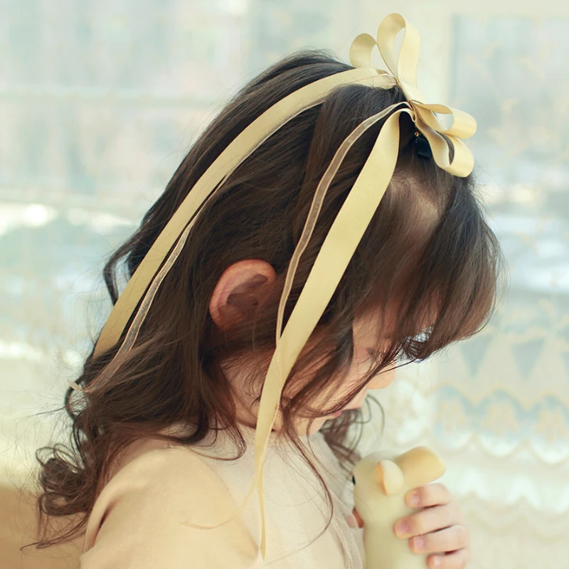 Lucky Bambune for girls Gold Pearl Ribbon Tinceppin 2 Color