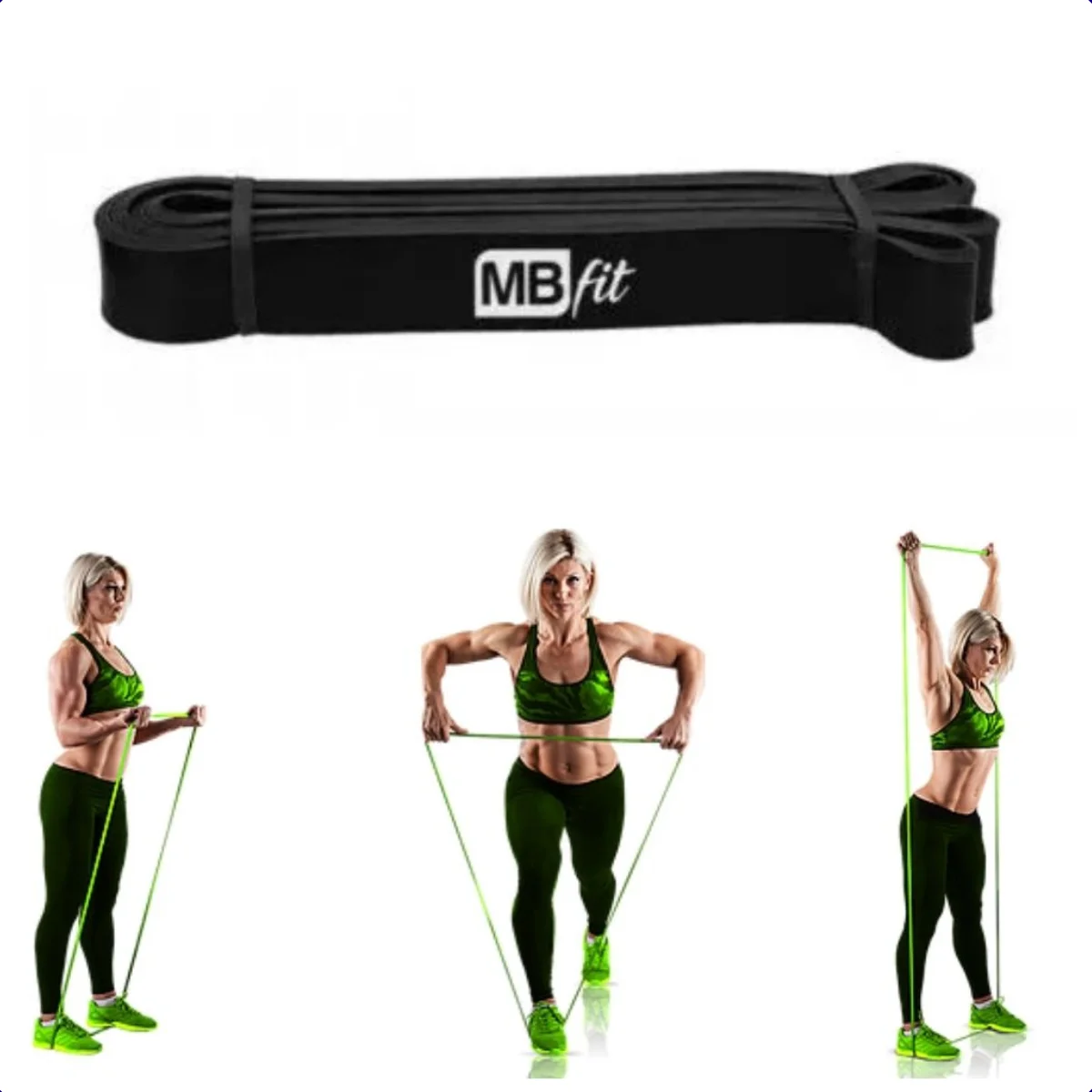 Super Band Elastico Rubber Pilates Functional Tensao Medio