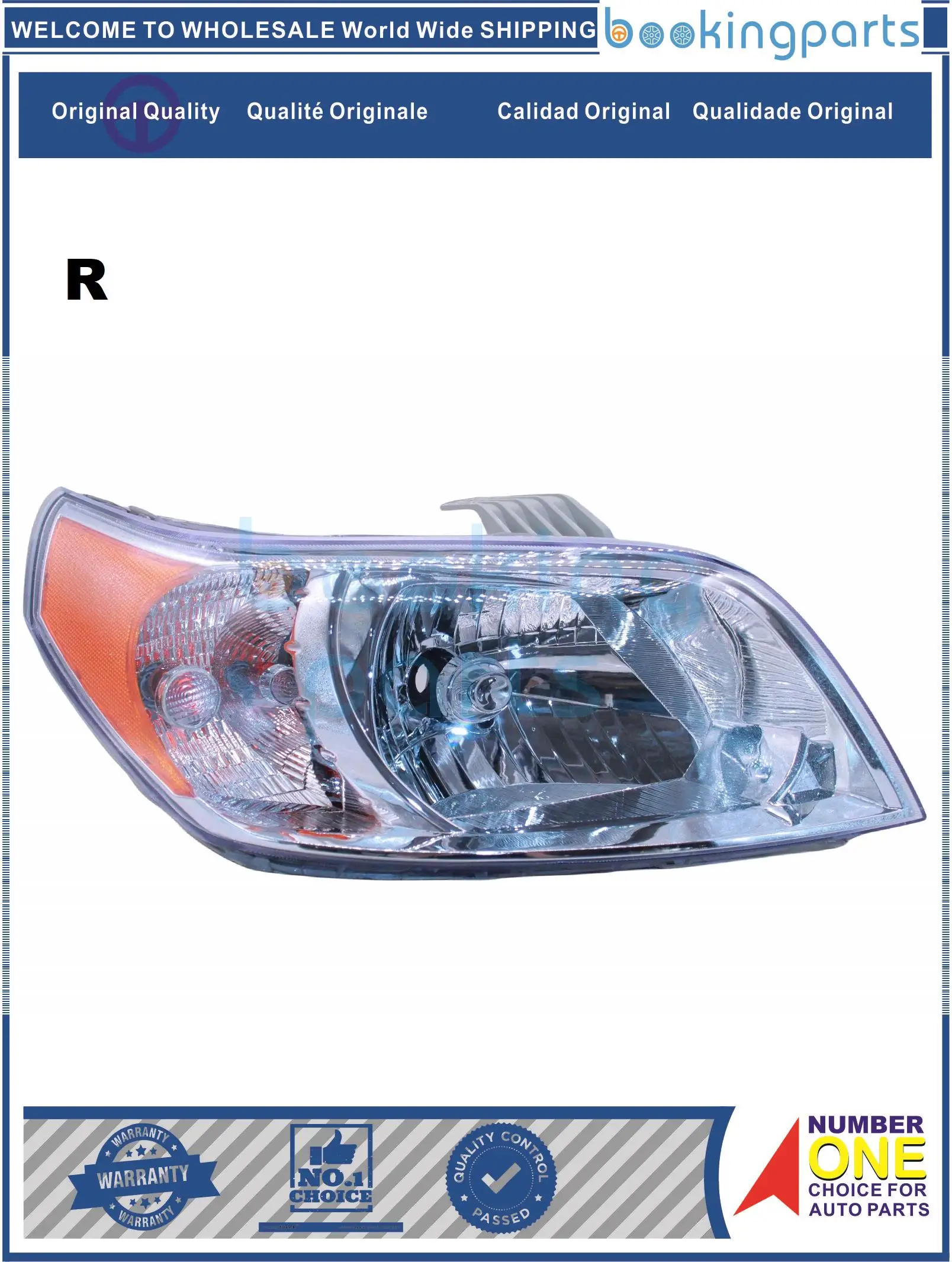 HEA48209(R), Headlamp For CHEVROLET AVEO SEDAN 2009 (U.S.A TYPE)