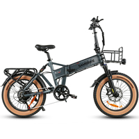 SAMEBIKE XWLX09-II Mountain Electric Bike 1000W Motor 48V 15Ah Battery 20*4 inch Fat Tire EBike 50km/h Max Speed 130km Max Range