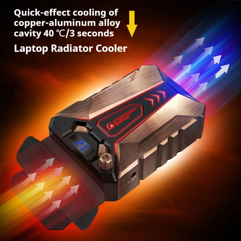 Laptop Radiator Copper Aluminum Alloy Exhaust Laptop Radiator Cooler Accessories Fan