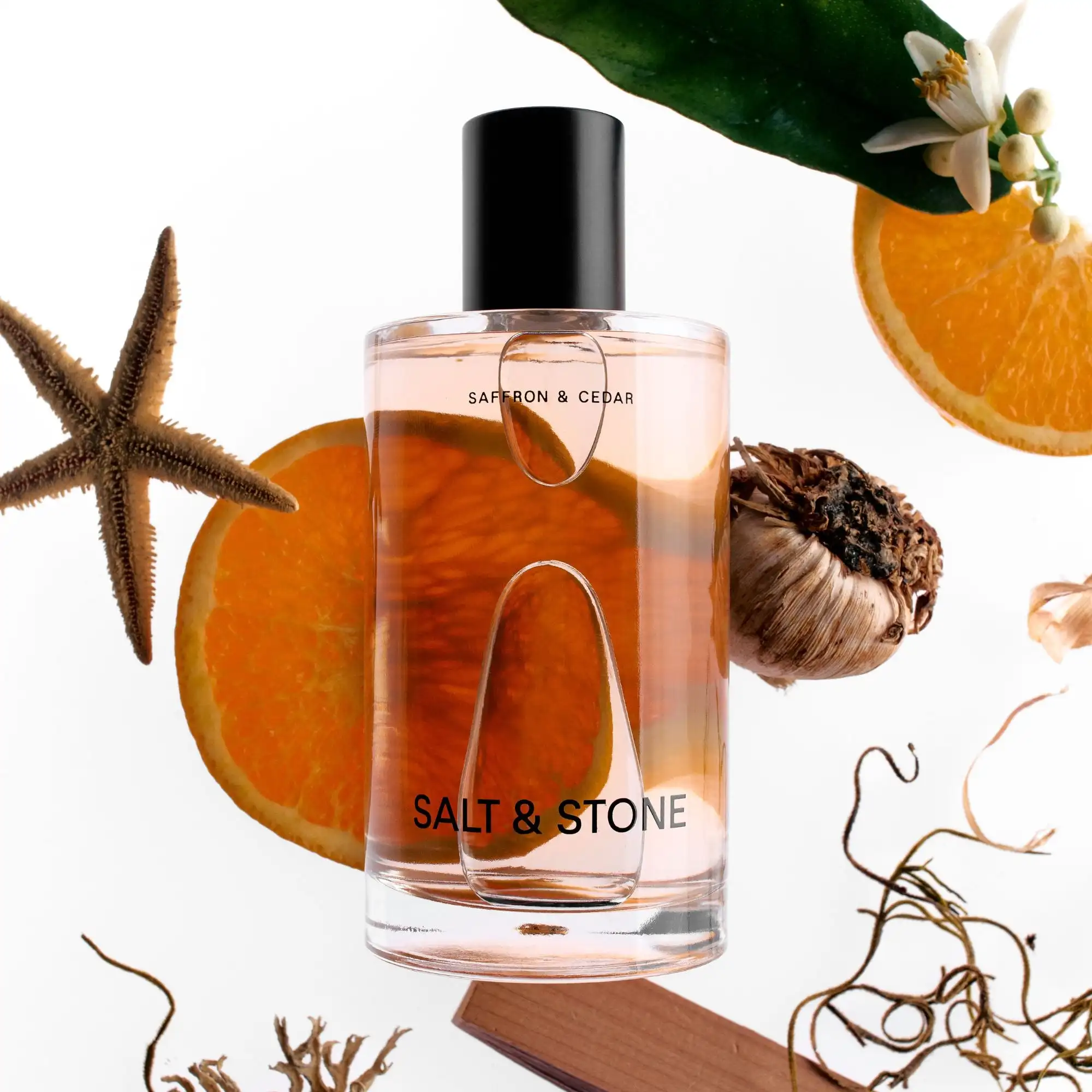 

Salt & Stone Saffron & Cedar Unisex Eau de Parfum Warm Spicy Woody Earthy Fragrance