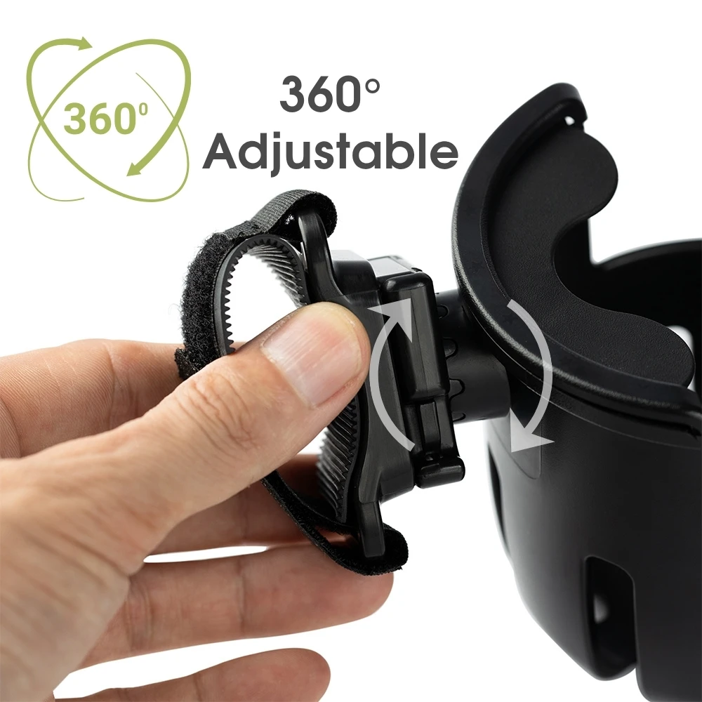 Erduo Baby Kinderwagen Zubehör Kinderwagen Rollstuhl Fahrrad Trinkbecher Flaschenhalter Doppel Handy Kaffeehalter für Warenkorb