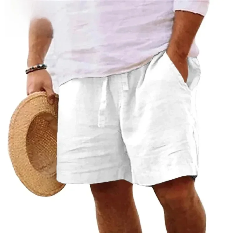 AliExpress Summer Mens Cotton Solid Color Short Lightweight Gym Pants Beach Shorts Men Fitness Sport Large Breathable Short Homme