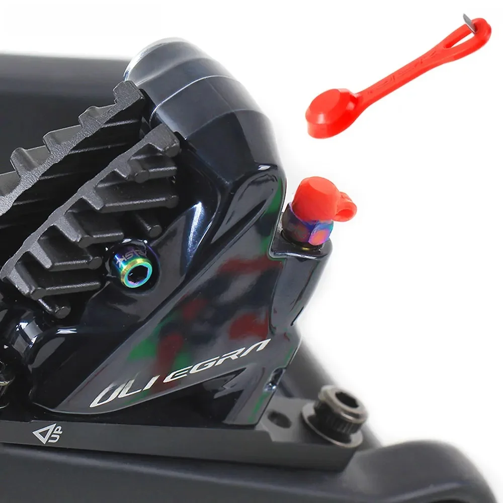 Risque Gel de silice vtt vélo purge mamelon couverture capuchon anti-poussière montagne vélo huile mamelon ensemble pour XT huile disque frein pince accessoires