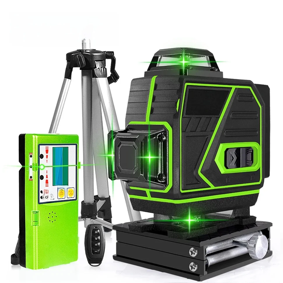 Clubiona 4d 16 Lijnen Laserniveau 4000Mah Li-Ion Batterij Externe Pulsmodus Superkrachtige Groene Stralen Professionele Nivel Laser - afbeelding 2