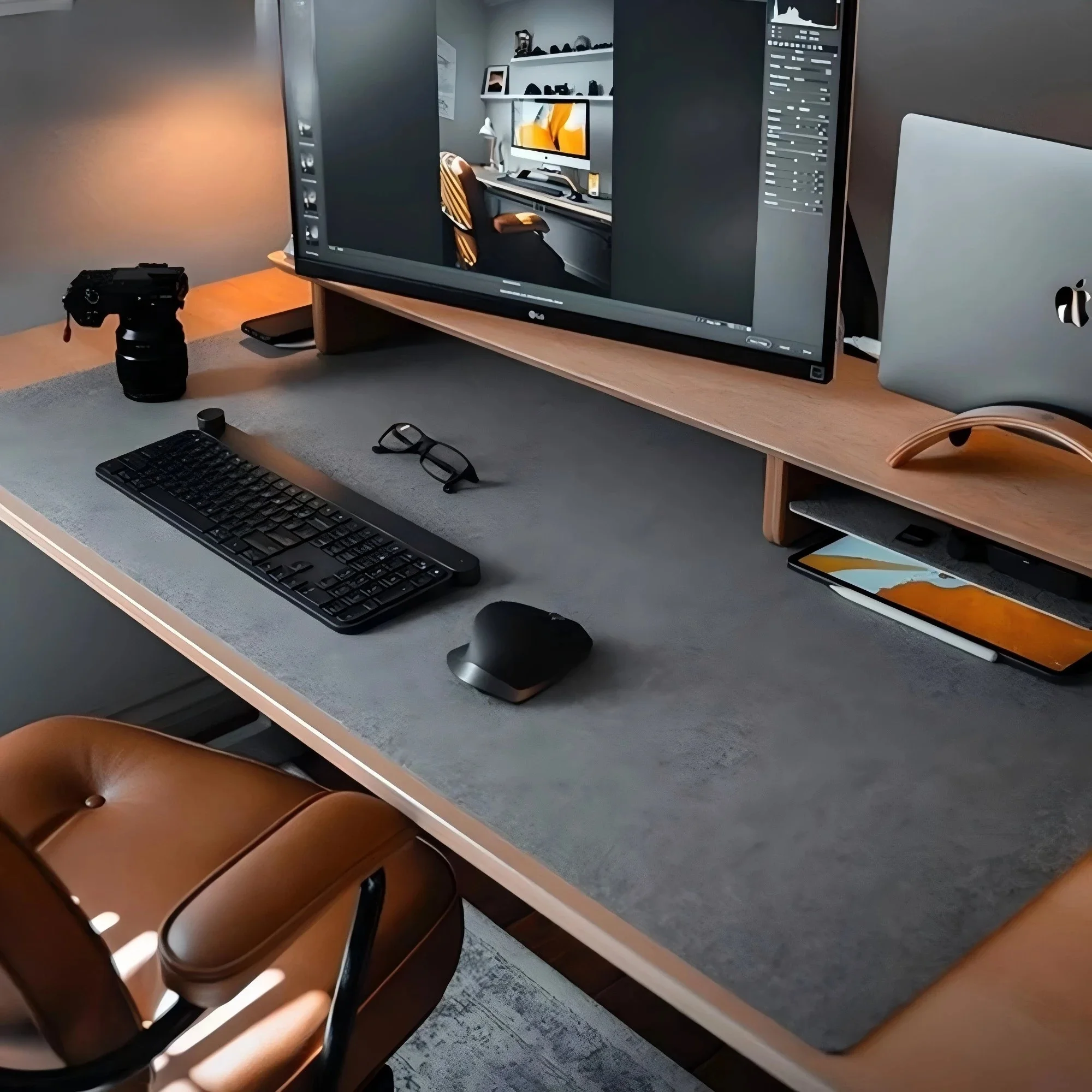 Tapis de souris de jeu de grande taille, antidérapant, en feutre de laine, pour bureau, protection de Table, coussin pour ordinateur portable, tapis de clavier Premium