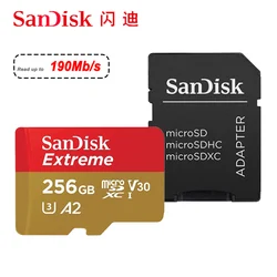 SanDisk Extreme Micro SD Card 64GB Micro SD 128GB 32GB Flash Memory Card SD 256GB U3 4K V30 monitor Microcard 512GB 1TB TF Cards