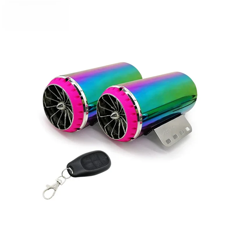 AliExpress NONE High Huality Cool Electric Motorcycle Exhaust Pipe Audio E-Bike Speaker With Bluetooth Analog Sound For E-Bike