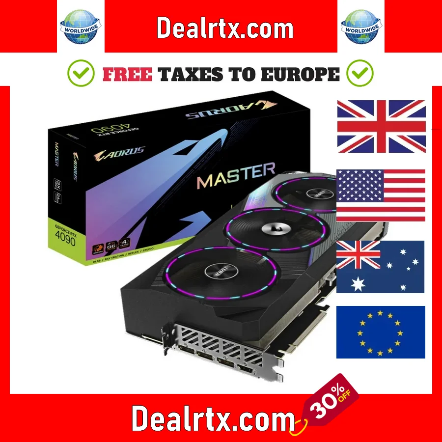 

GeFo-rce RTX 4090 MAST-ER 24GB GDRR6X, Boost Clock 2595 MHz, HDMI/DP Nvlink Tri-Frozr 3 Ada Lovelace Architecture