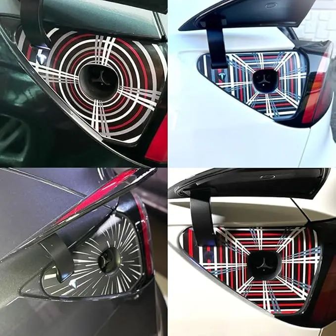 Charge Port Cover Vinyl Wrap for Tesla Model Y (2022-2026) & Tesla Model 3 (2022-2026) -Not for EU Tesla