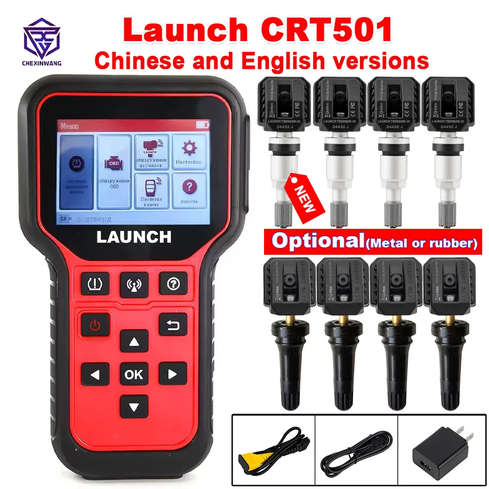 

LAUNCH CRT501 Tire Pressure Monitor System Activate Diagnostic Tool CRT 501 Code Read Write TPMS Sensor Pk X431 Tsgun RF-sensors