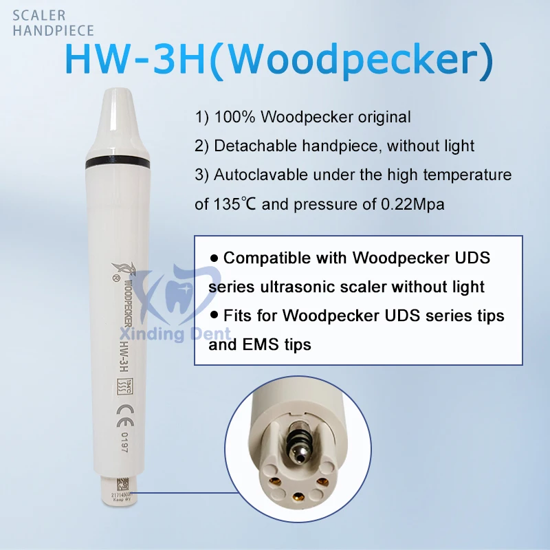 Skaler ultradźwiękowy rękojeści dzięcioła udy HW-3H HW-5L 135 ° sterylizowane na narzędzia do stomatologii dzięciołów