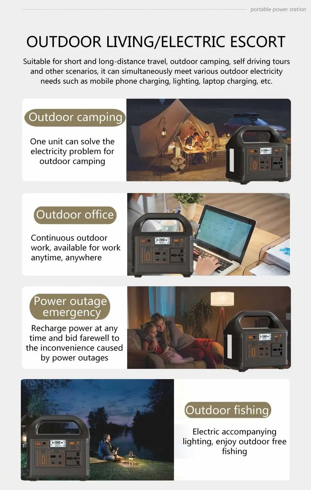 Gaiaray 200 W tragbares Kraftwerk, 153,6 Wh LiFePO4-Batterie, Solargenerator, Ladestation, Notstrom für Camping, Wohnmobil, Zuhause – Detail 3