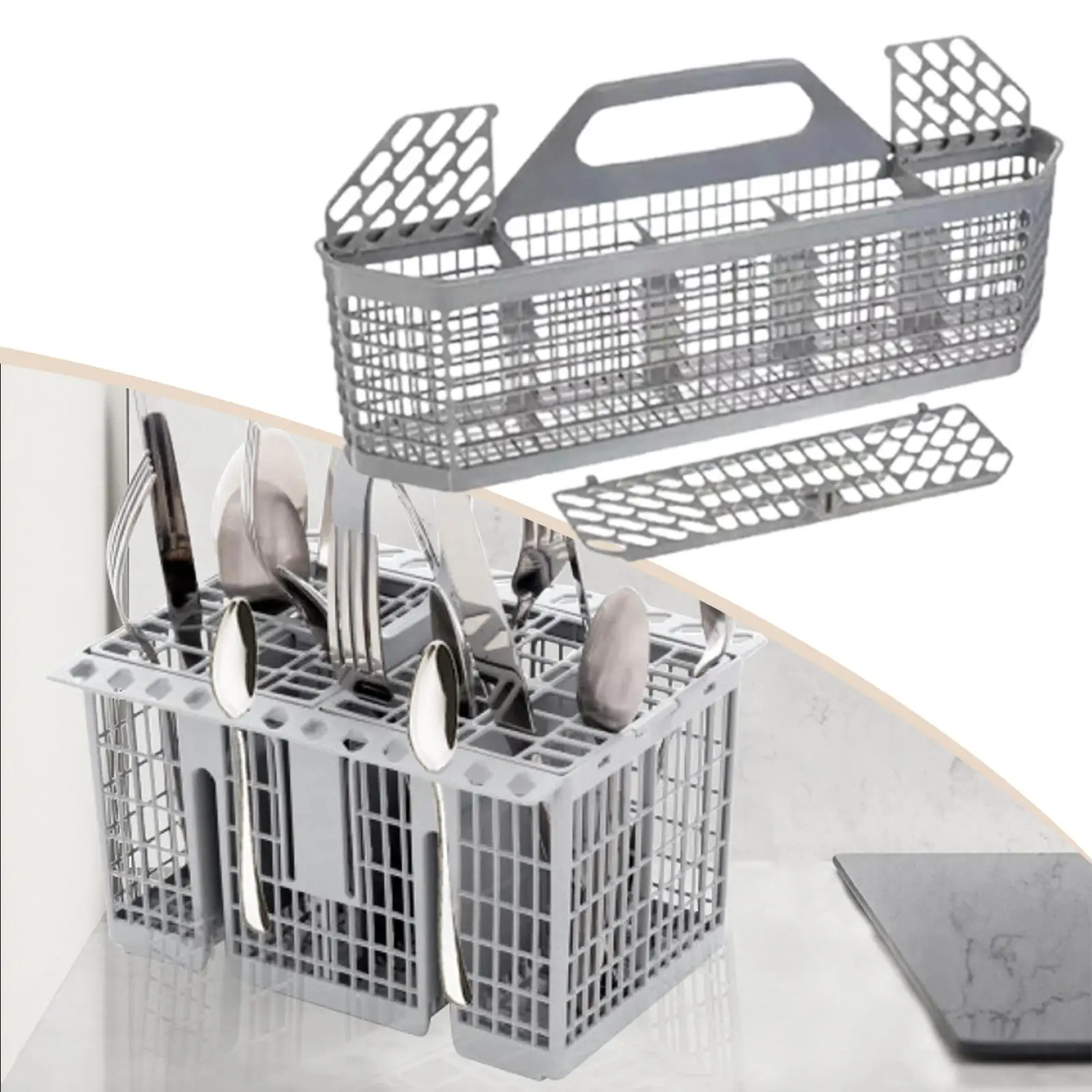 Dishwasher Cutlery Basket Universal Utensil Replacement Silverware Holder for Spoon Knife Fork - Kitchen Accessory Tool