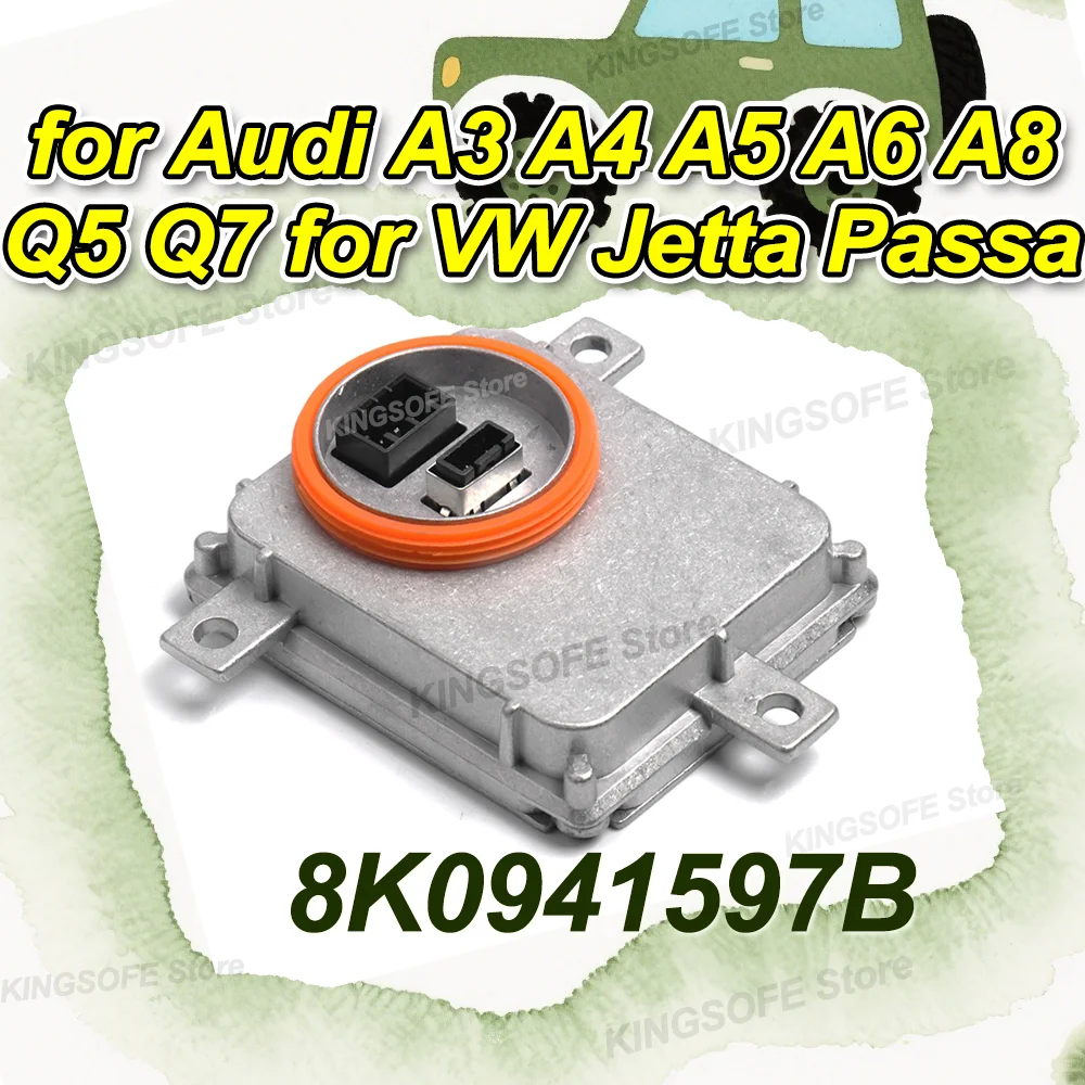 

8K0941597B Car HID Xenon Ballast Control Unit Module for Audi A3 A4 A5 A6 A8 Q5 Q7 for VW Jetta Passa