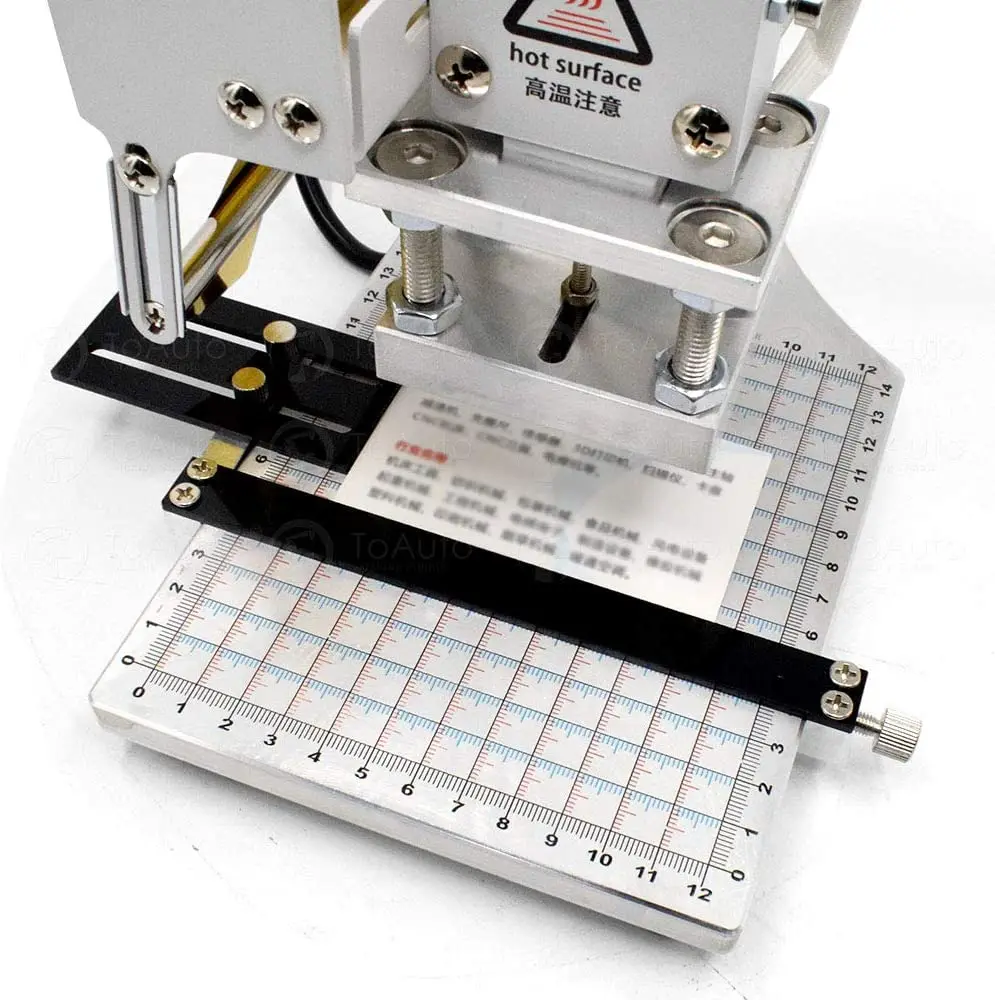 Adjustable Precise Positioning Slider Fixture Tool of Letter Holder, Leather Fix Positioning Plate for Hot Foil Stamping Machine