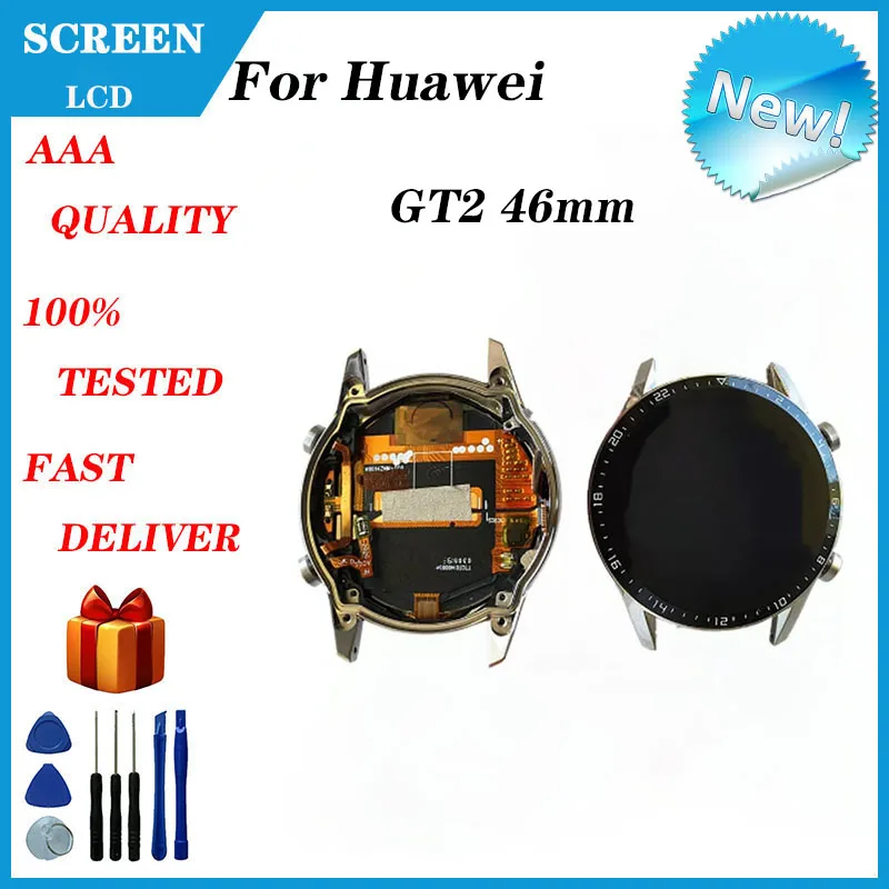 For Huawei Watch GT2 LTN-B19 46mm LCD  Screen Display Touch Panel Digitizer +Tools Replacement And Repair Parts