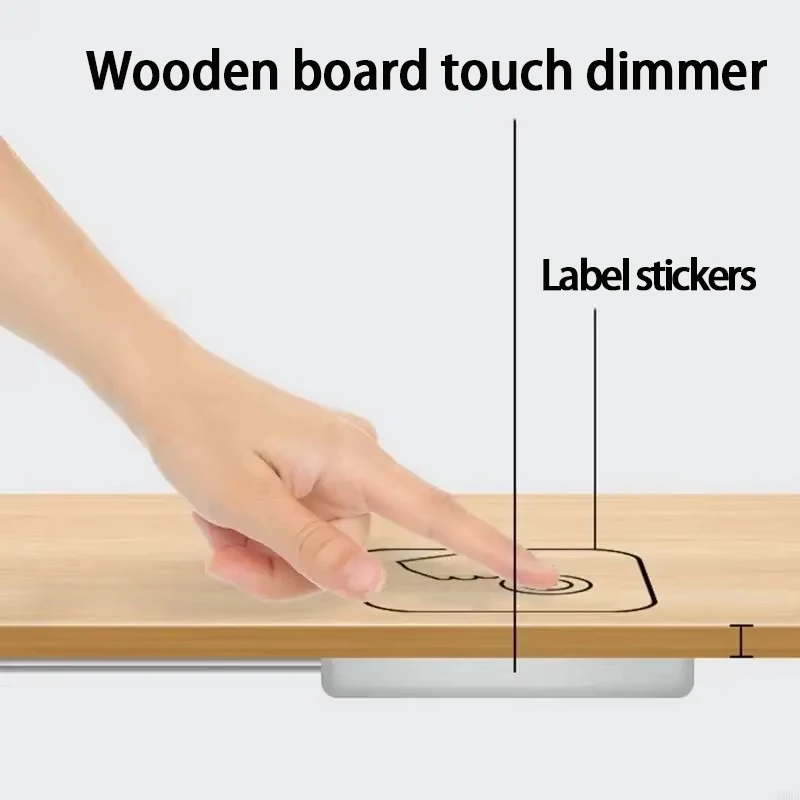

USB 5V Pass-Through 25mm Wood Touch Connector Hand-Sweep LED Dimmer Switch, Hidden for 5V Single Color LED Strips
