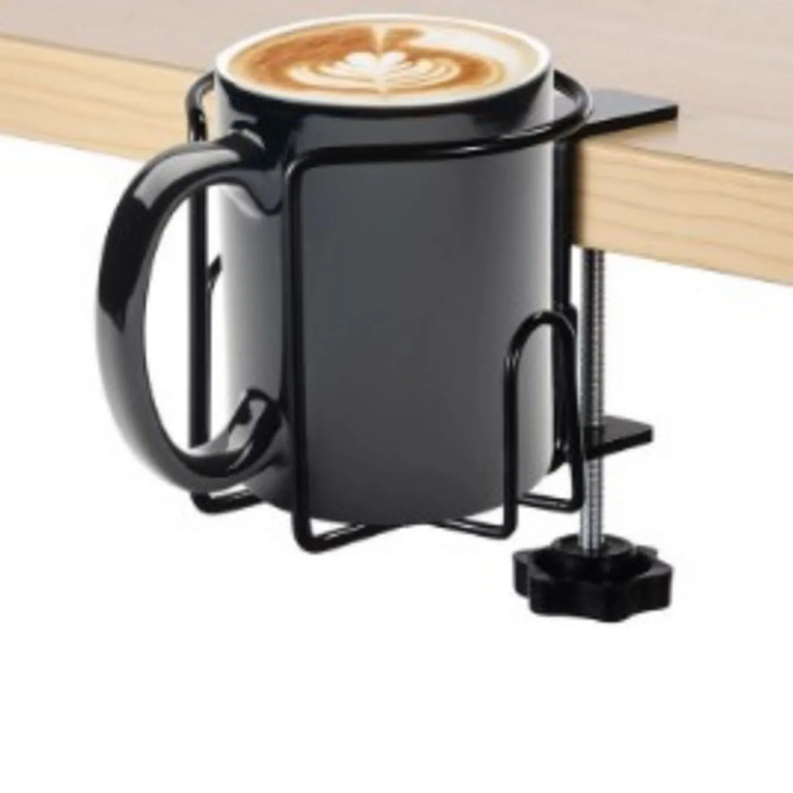 Desk Cup Holder Gaming Desk Accessories Anti Spill Water Bottle Storage Rack Clip On Table Cup Holder Desktop Organizer