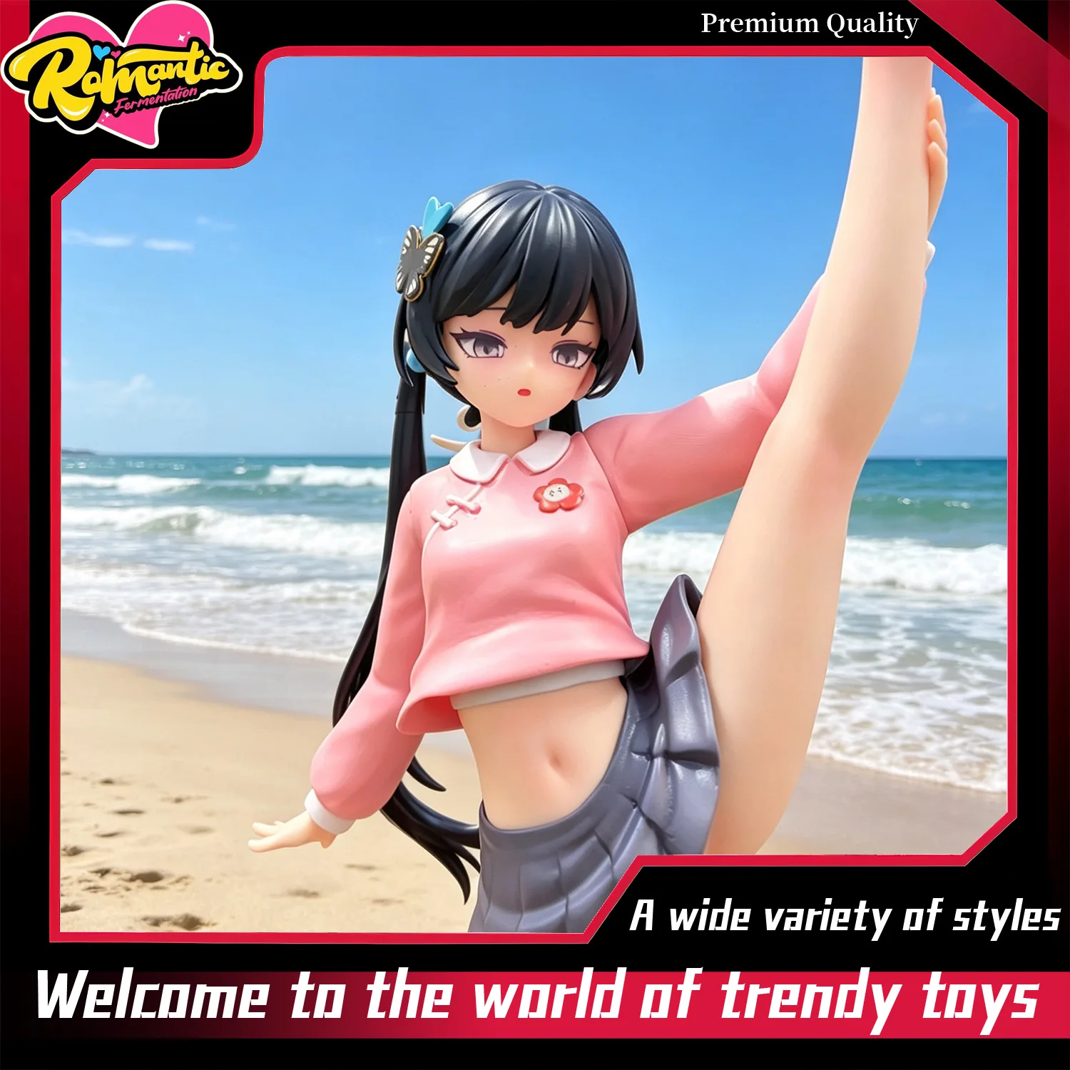 Kisaki Leg Raise Pose Anime GK Model Figurine, Trendy Toy, Statue, Merchandise, Table Decoration, Birthday Gift, Popular Item