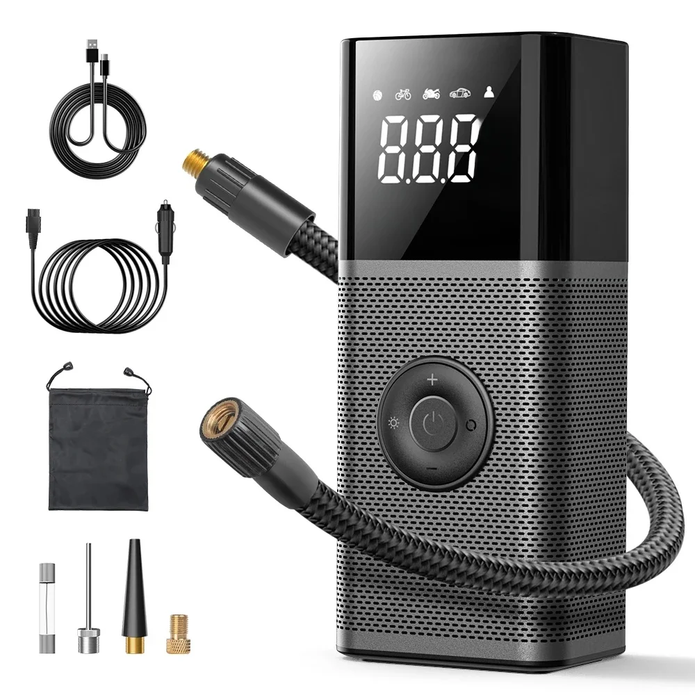 AliExpress CARSUN Portable Compressor For Car Wireless Tire inflator Rechargable Air Pump for Motorcycle Bicycle Ball Electric Air Inflator