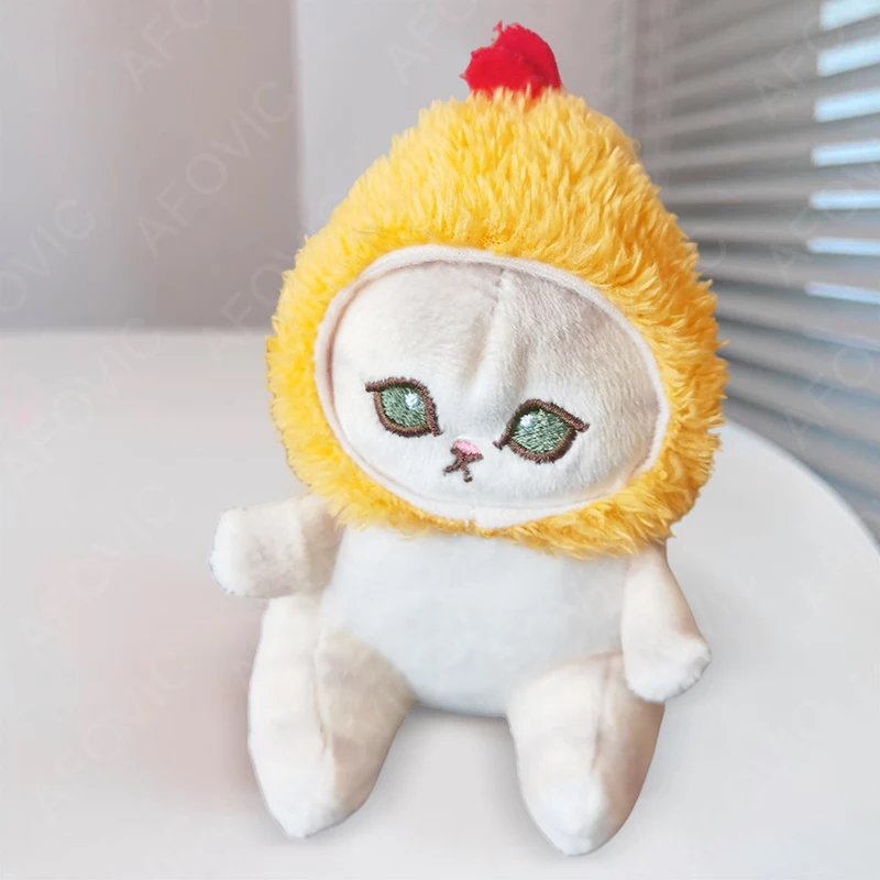 Lindo colgante de muñeco de peluche de gato de tiburón para habitación y coche, decoración de gato de Camarón, apertura, regalo de vacaciones para niños y niñas