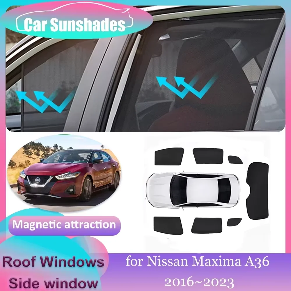

Car Magnetic Sunshades for Kia Sportage 5 NQ5 LWB 2023~2025 Side Roof Windows Sun Visor Windshield Curtain Sunroof Accessories