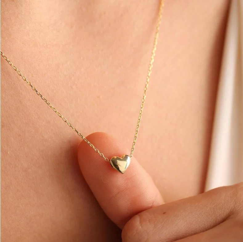 

Minimalist Heart Pendant Necklace for Women