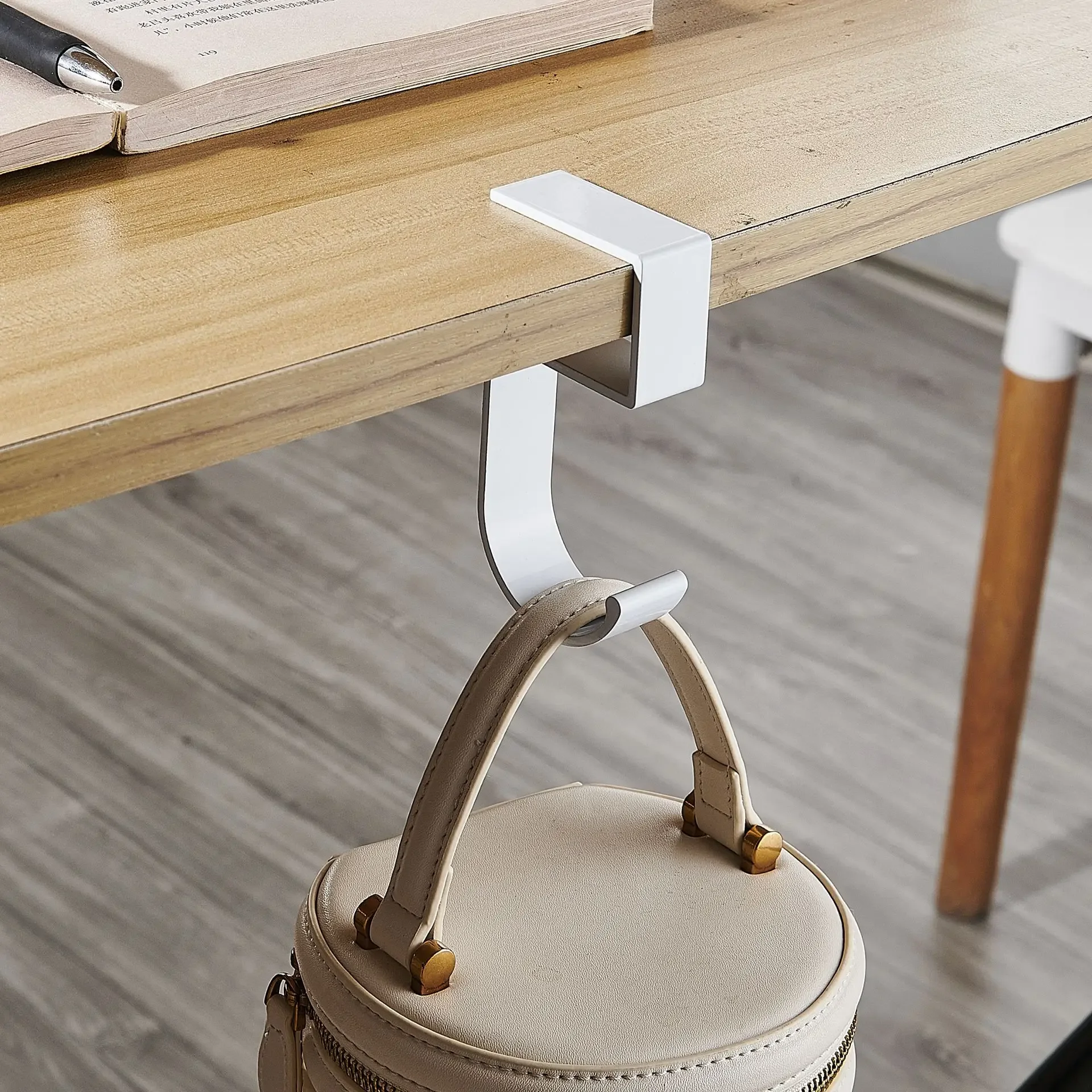 Portable Hanging Bag Hook Student Desk Side Hanging bag Artifact Removable mobile Handbag Holders Multi-functional Table Hook