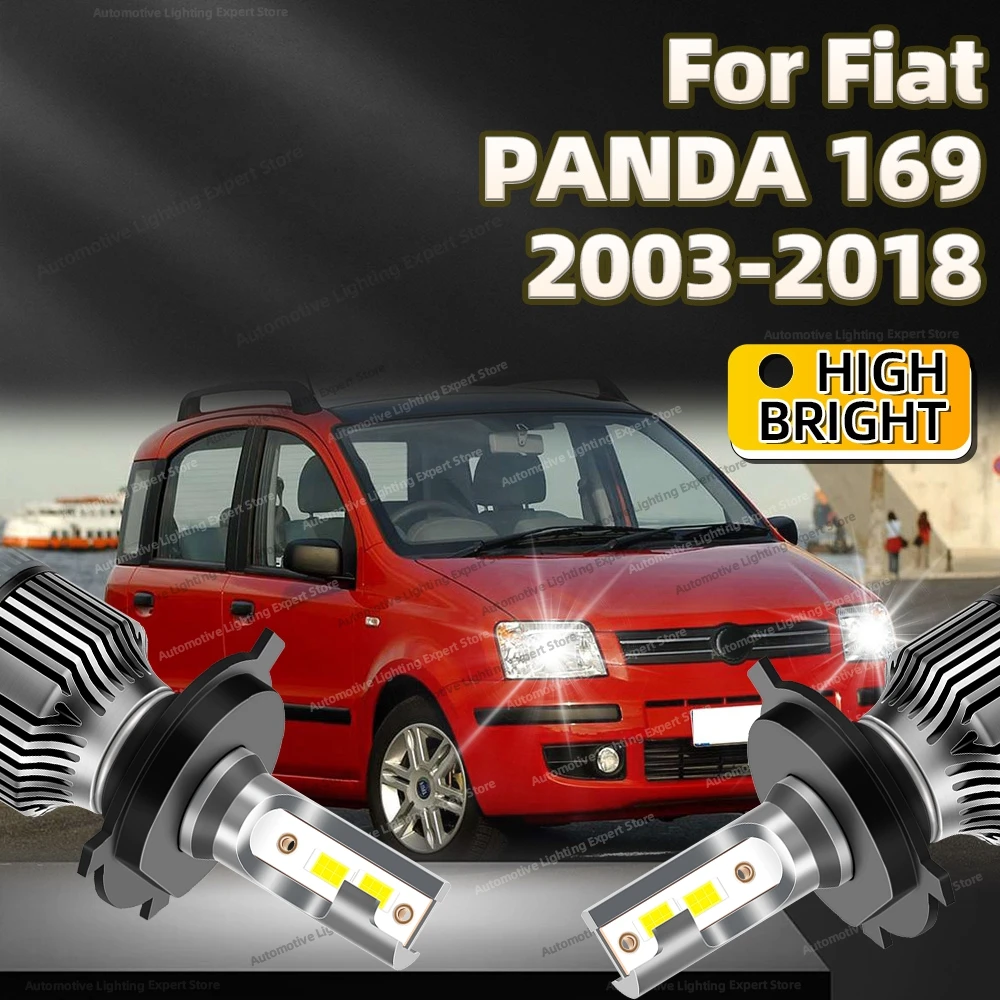 

2Pcs LED Headlight 30000LM H4 Car Lamp 6000K Turbo Auto Lights For Fiat PANDA 169 2003-2018 2009 2010 2011 2012 2013 2014 2015