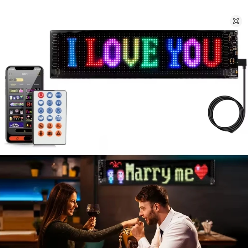 

XENTH Devil Eyes Flexible LED Matrix Panel for Christmas and Halloween Gift with Remote and Bluetooth APP Control