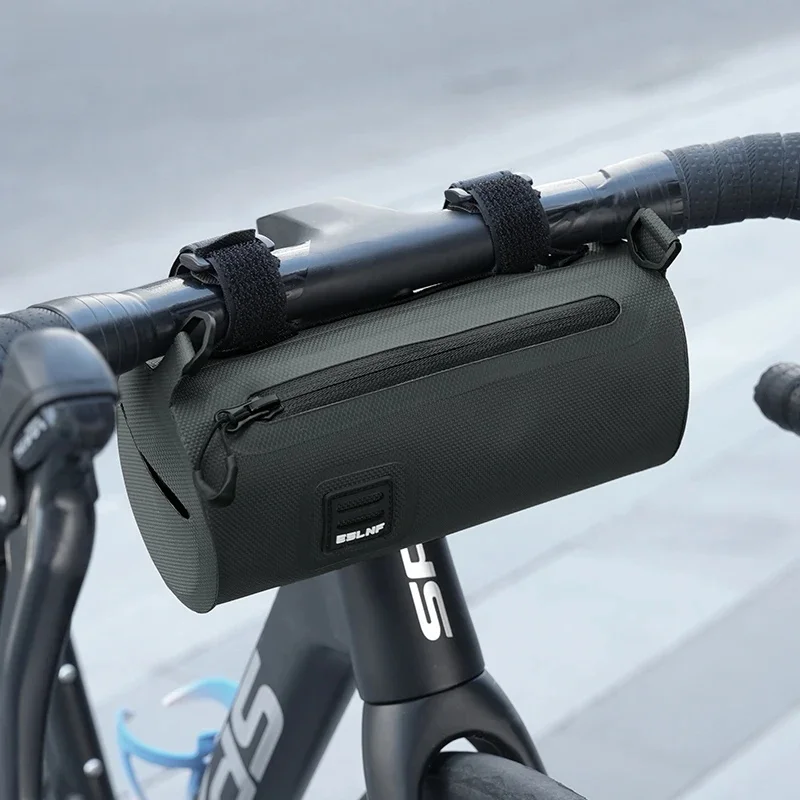 AliExpress ESLNF Bike Handlebar PVC Bag MTB Road Bike Waterproof Scratch Proof Bicycle Front Bag Cycling Large Capacity Cylinder Bag