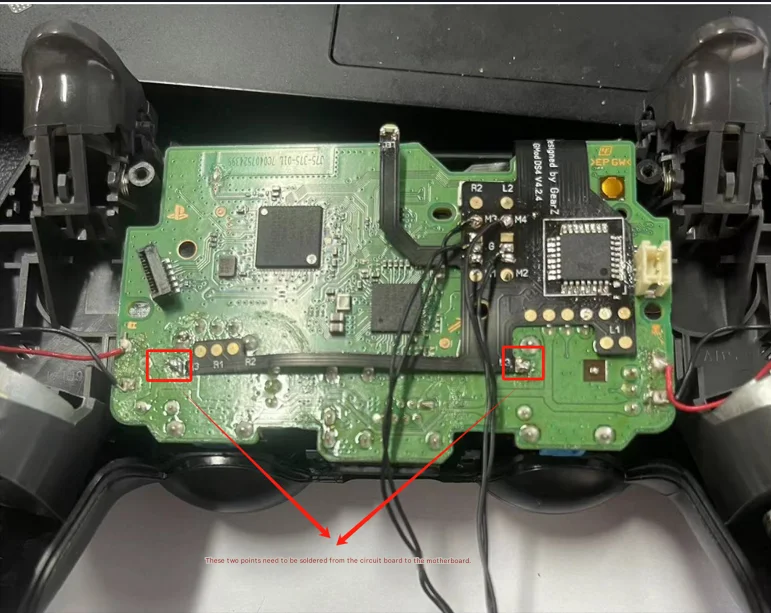 Gearz Programmierbares Remap-Kit für PS4-Controller JDM040/050/055 Upgrade-Board mit 4 Rücktasten – Detail 3