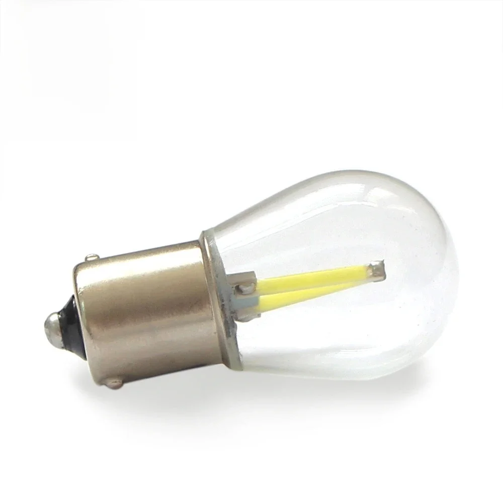KEIN p21w LED 1156 ba15s COB żarówka samochodowa 7506 1157 bay15d P21/5W światła hamowania lampa cofania S25 kierunkowskaz 12V 24V biały auto — zdjęcie 2