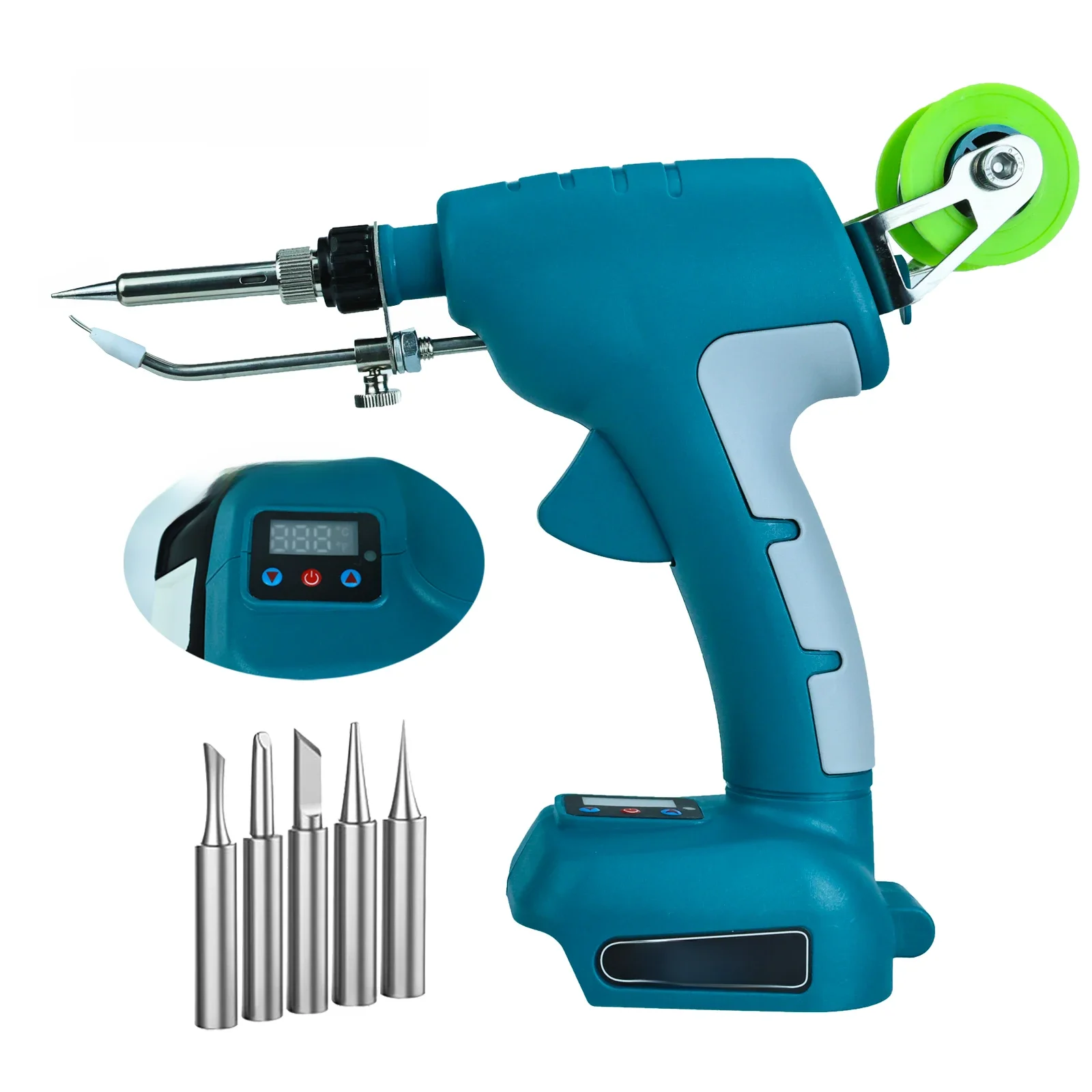 Kit de fer à souder sans fil 75W pour batterie Makita 18V, outils de soudage rapides avec affichage numérique, pistolet à souder électrique (sans batterie)