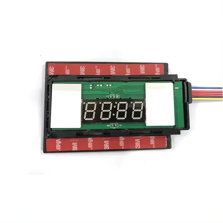 ZY-4LED2TSS04 Digital clock and 2 Keys touch sensor switch for bathroom mirror CCT 3 colors with dimmer and defogger