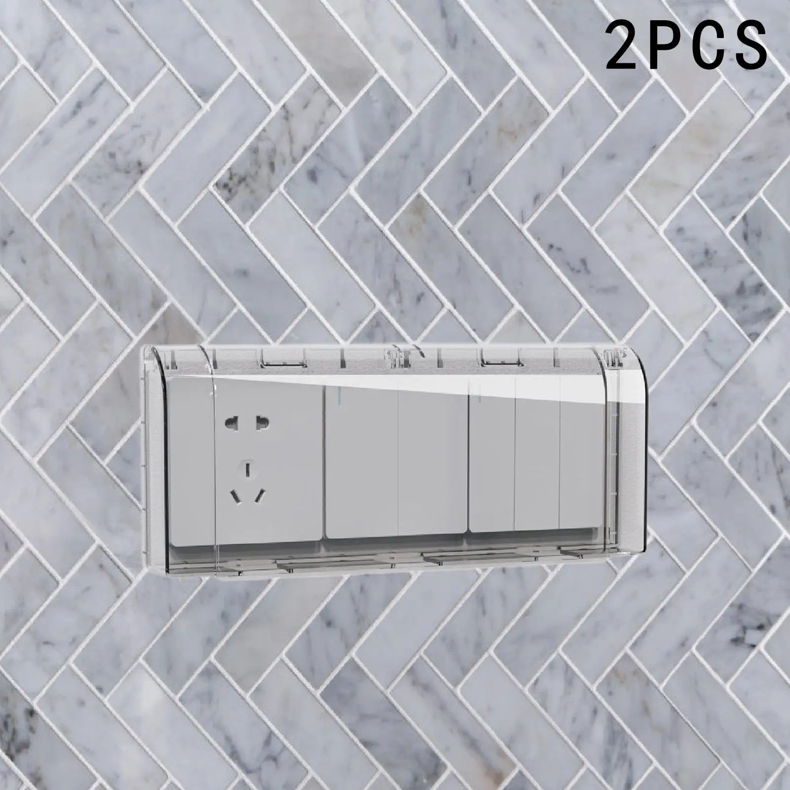 Outdoor Receptacle Protector Easy to Install Waterproof Switch Plug Outlet Cover for Hotel Indoor Living Room Office Toilet
